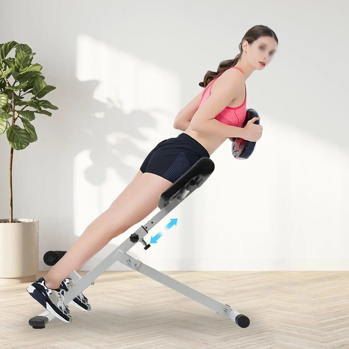 "Roman Chair Hyperextension Bench – Adjustable Back Extension Bench for Home Gym Fitness | Multi - Functional Exercise Bench by Relux.Store" - RELUX.STORE