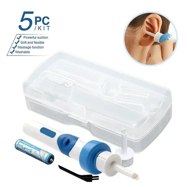 Safety Electric Cordless Ear Wax Cleaner – Gentle & Painless Vacuum Ear Cleaning Tool | Rechargeable Ear Wax Remover for Adults & Kids - RELUX.STORE