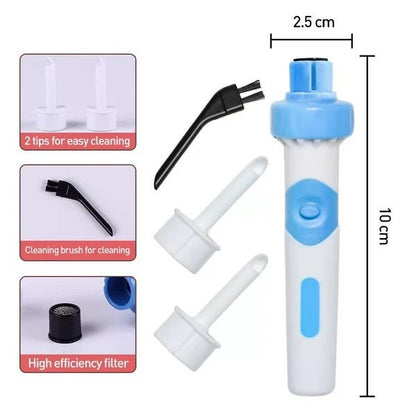 Safety Electric Cordless Ear Wax Cleaner – Gentle & Painless Vacuum Ear Cleaning Tool | Rechargeable Ear Wax Remover for Adults & Kids - RELUX.STORE