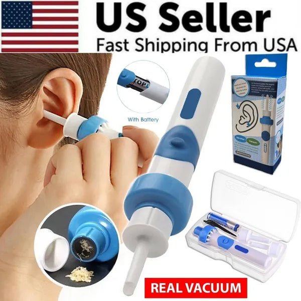 Safety Electric Cordless Ear Wax Cleaner – Gentle & Painless Vacuum Ear Cleaning Tool | Rechargeable Ear Wax Remover for Adults & Kids - RELUX.STORE