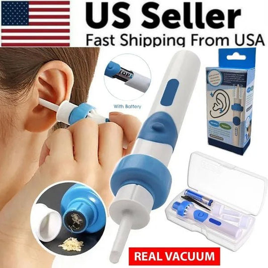 Safety Electric Cordless Ear Wax Cleaner – Gentle & Painless Vacuum Ear Cleaning Tool | Rechargeable Ear Wax Remover for Adults & Kids - RELUX.STORE