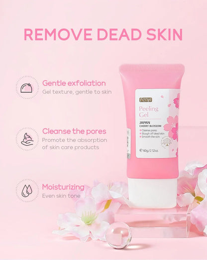Sakura Face Deep Cleaning Exfoliating Gel Skin Care Whitening Moisturizer Repair Facial Scrub Skin Care 60g - RELUX.STORE