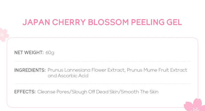 Sakura Face Deep Cleaning Exfoliating Gel Skin Care Whitening Moisturizer Repair Facial Scrub Skin Care 60g - RELUX.STORE