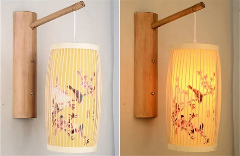 💡 "SAMAN Modern Bamboo Wall Lamp – Creative Bamboo Weaving LED Wall Light for Living Room, Restaurant, Bedroom, Study & Homestay Décor" - RELUX.STORE