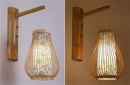 💡 "SAMAN Modern Bamboo Wall Lamp – Creative Bamboo Weaving LED Wall Light for Living Room, Restaurant, Bedroom, Study & Homestay Décor" - RELUX.STORE