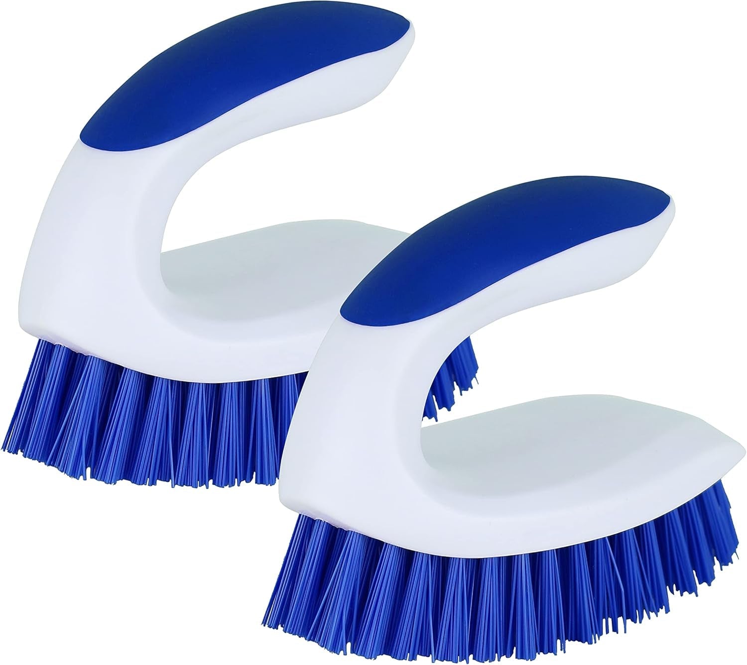 Scrub Brush, 2 Pack Household Cleaning Brushes with Stiff Bristles, Scrubbing Brush for Carpet, Shower, Bathtub, Kitchen, Pool Tile, Bathroom Scrubber, Small - RELUX.STORE