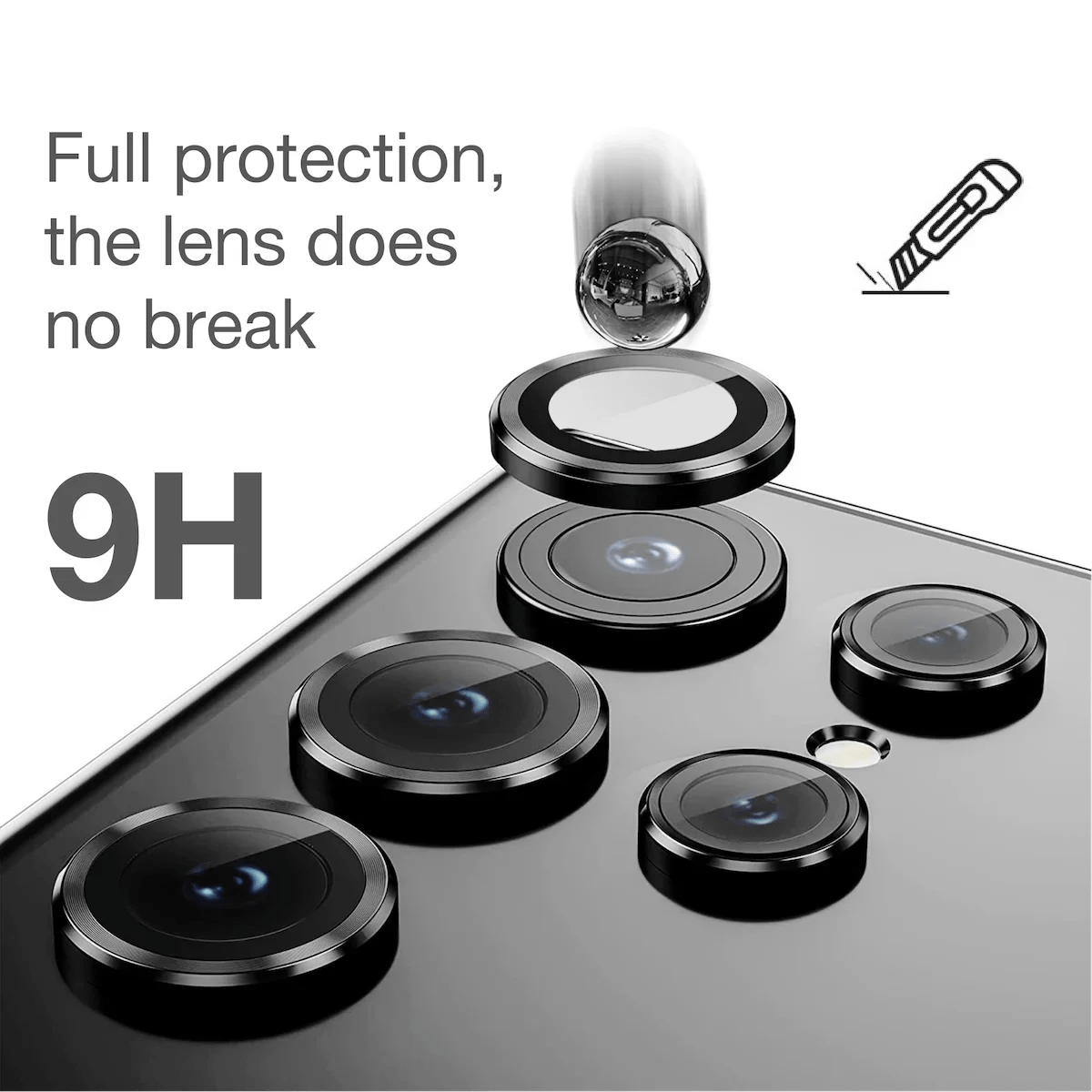 Senior Camera Tempered Glass Lens Protector For Samsung Galaxy S25 Plus S25 S24 Ultra Maximum Protection Lens Film - RELUX.STORE