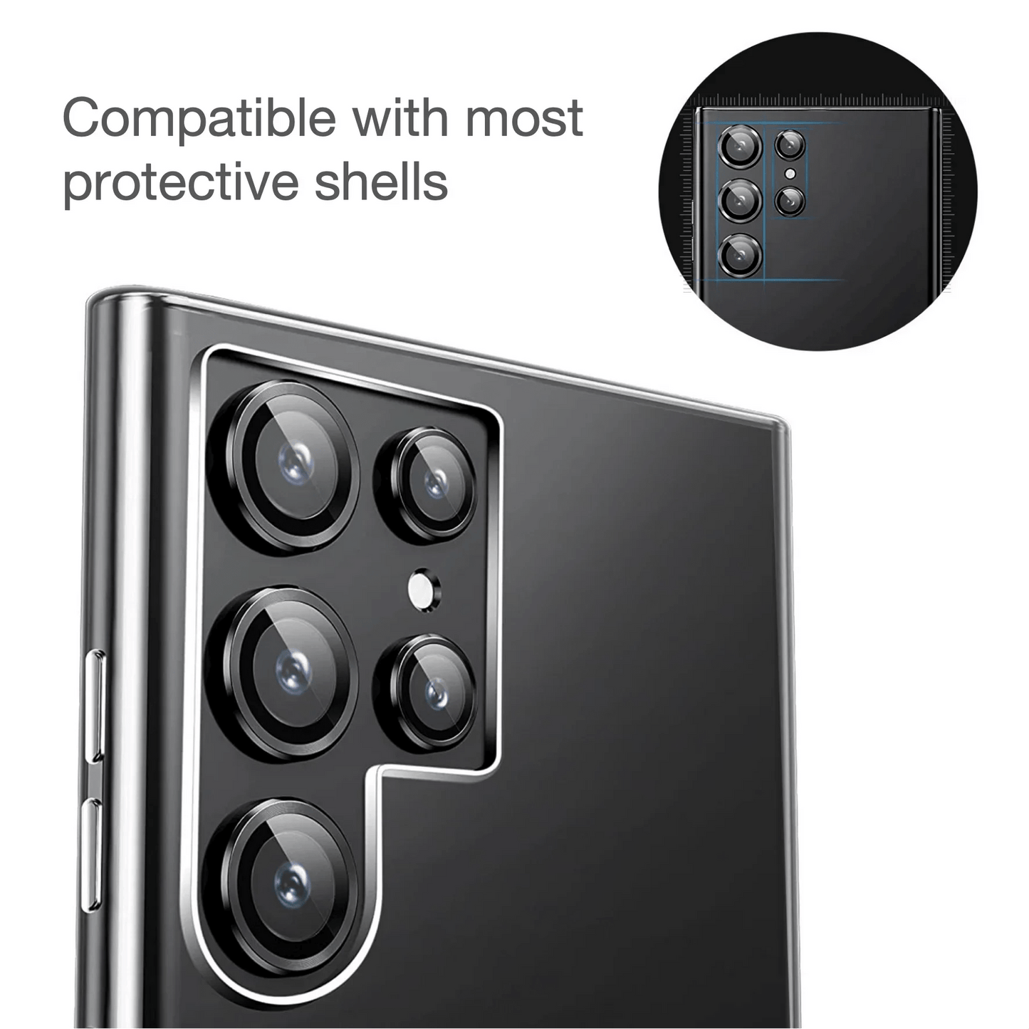 Senior Camera Tempered Glass Lens Protector For Samsung Galaxy S25 Plus S25 S24 Ultra Maximum Protection Lens Film - RELUX.STORE
