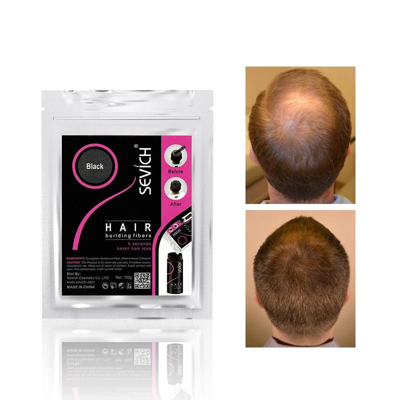 Sevich 100g 10 Color Keratin Hair Loss Building Fiber Hair Growth Fiber Refill Hair Loss Concealer Blender 50g Hair Care Product - RELUX.STORE