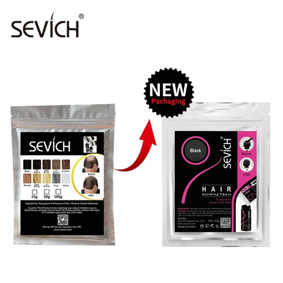 Sevich 100g 10 Color Keratin Hair Loss Building Fiber Hair Growth Fiber Refill Hair Loss Concealer Blender 50g Hair Care Product - RELUX.STORE