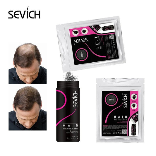 Sevich 100g 10 Color Keratin Hair Loss Building Fiber Hair Growth Fiber Refill Hair Loss Concealer Blender 50g Hair Care Product - RELUX.STORE