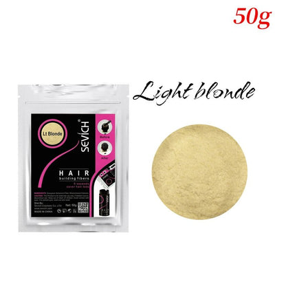 Sevich 100g 10 Color Keratin Hair Loss Building Fiber Hair Growth Fiber Refill Hair Loss Concealer Blender 50g Hair Care Product - RELUX.STORE