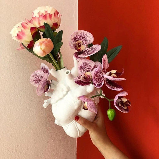 Shape Flower Vase Nordic Style Flower Pot Art Vases Sculpture Desktop Plant Pot For Home Decor Ornament Gifts - RELUX.STORE