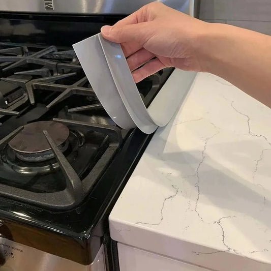 Silicone Gap Strip, Kitchen Gas Stove Sealing Strip, Kitchen Anti - Oil Anti - Stain Strip, Silicone Seal Insert Strip - RELUX.STORE