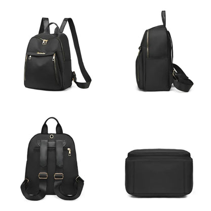 Simple PU Leather Backpack – Large Capacity Travel & School Bag for Women | Harajuku Style, Unisex Student Backpack, High Street Fashion - RELUX.STORE