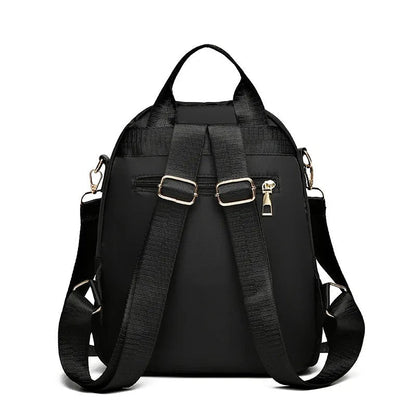 Simple PU Leather Backpack – Large Capacity Travel & School Bag for Women | Harajuku Style, Unisex Student Backpack, High Street Fashion - RELUX.STORE