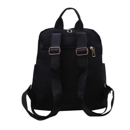 Simple PU Leather Backpack – Large Capacity Travel & School Bag for Women | Harajuku Style, Unisex Student Backpack, High Street Fashion - RELUX.STORE
