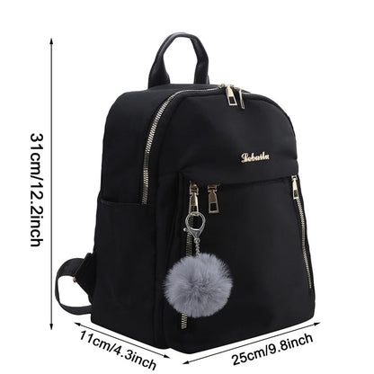 Simple PU Leather Backpack – Large Capacity Travel & School Bag for Women | Harajuku Style, Unisex Student Backpack, High Street Fashion - RELUX.STORE