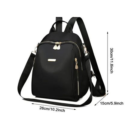 Simple PU Leather Backpack – Large Capacity Travel & School Bag for Women | Harajuku Style, Unisex Student Backpack, High Street Fashion - RELUX.STORE