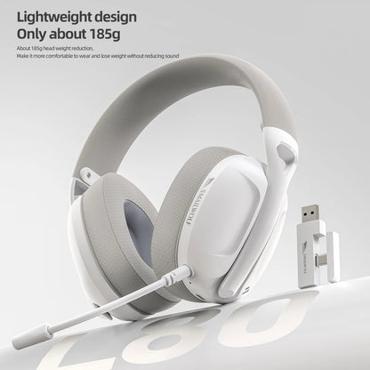 SMAILWOLF L80 Bluetooth Wireless & Wired Gaming Headset – Lightweight Laptop & Home Headphones with Mic - RELUX.STORE