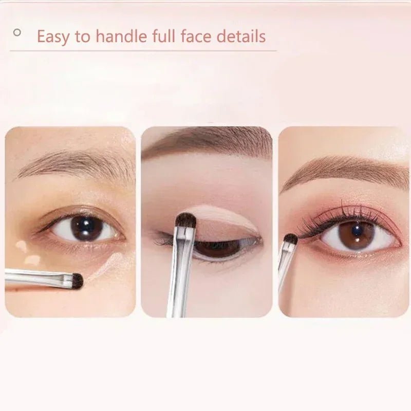 Small Angle Precise Detail Eyeshadow Brush Soft Horse Hair Eyelid Highlighter Lying Silkworm Makeup Brushes Eyes Make Up Tools - RELUX.STORE