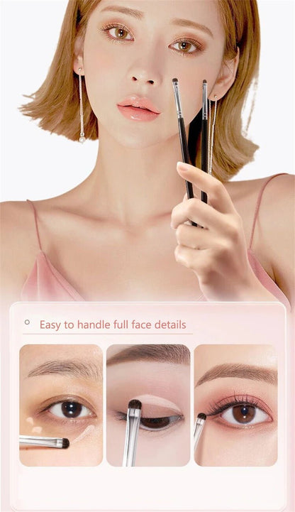 Small Angle Precise Detail Eyeshadow Brush Soft Horse Hair Eyelid Highlighter Lying Silkworm Makeup Brushes Eyes Make Up Tools - RELUX.STORE