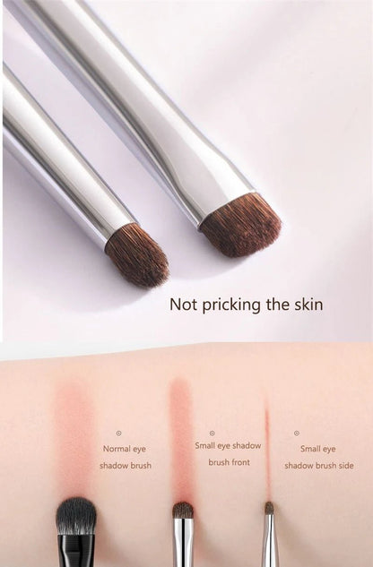 Small Angle Precise Detail Eyeshadow Brush Soft Horse Hair Eyelid Highlighter Lying Silkworm Makeup Brushes Eyes Make Up Tools - RELUX.STORE