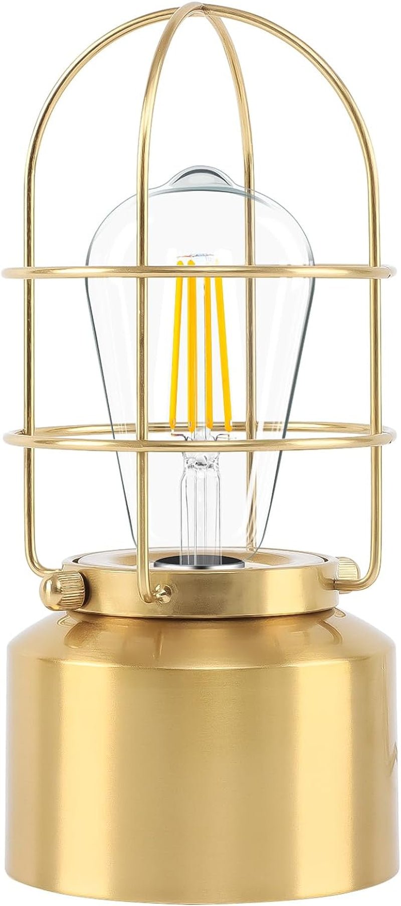 Small Touch Gold Table Lamp – 3 - Way Dimmable Steampunk Industrial Bedside Nightstand Lamp for Bedroom & Living Room (Bulb Included) - RELUX.STORE