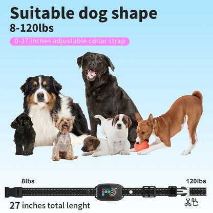 “Smart Anti - Barking Dog Collar – Rechargeable Waterproof Bark Stopper with HD Digital Display for Dogs” - RELUX.STORE