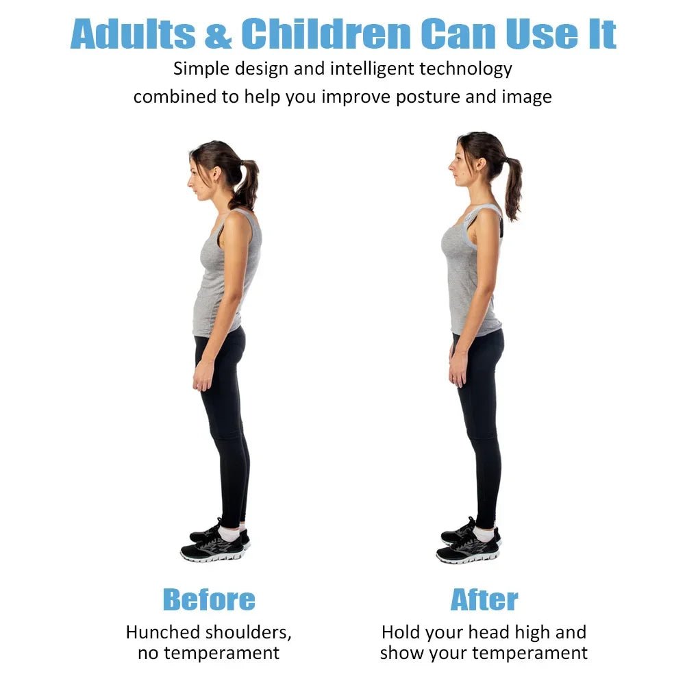 Smart Correction Belt Sensor Orthosis Invisible Reminder Adult & Child Sitting Posture Hunchback Back Smart Posture Corrector - RELUX.STORE