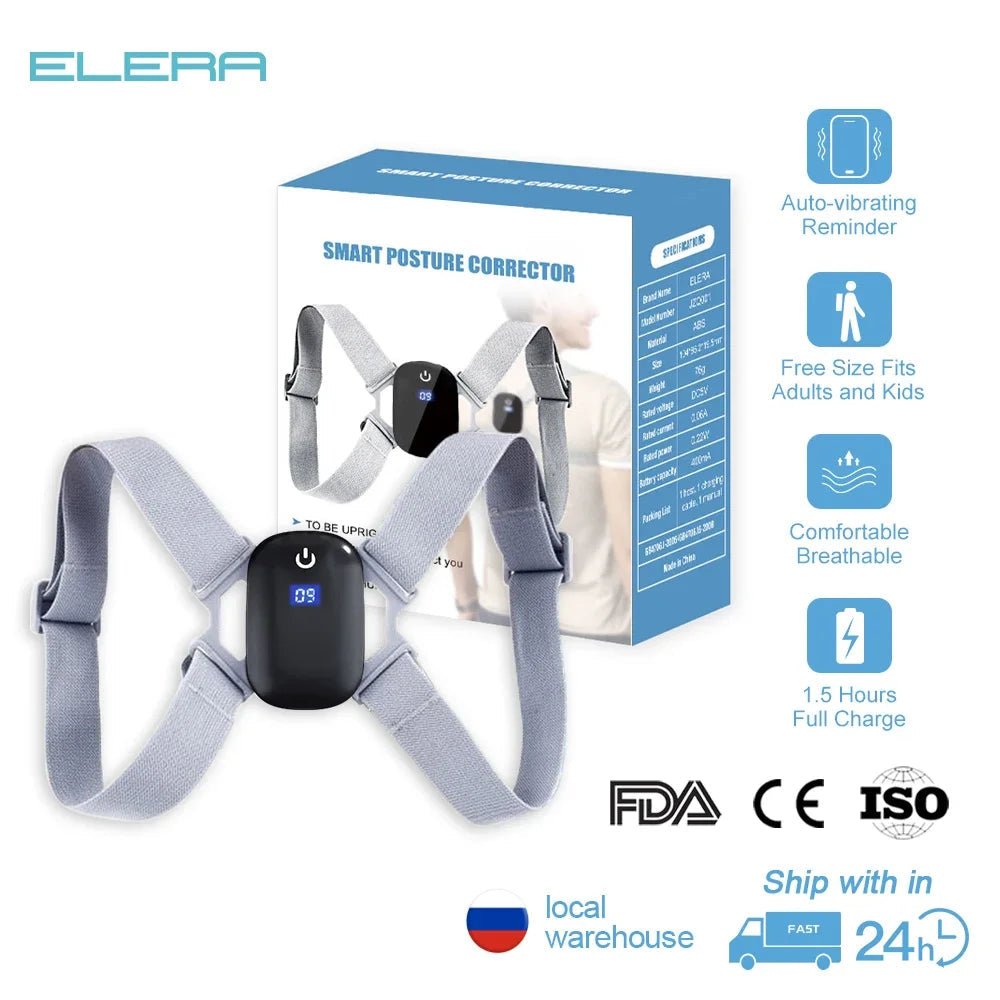 Smart Correction Belt Sensor Orthosis Invisible Reminder Adult & Child Sitting Posture Hunchback Back Smart Posture Corrector - RELUX.STORE