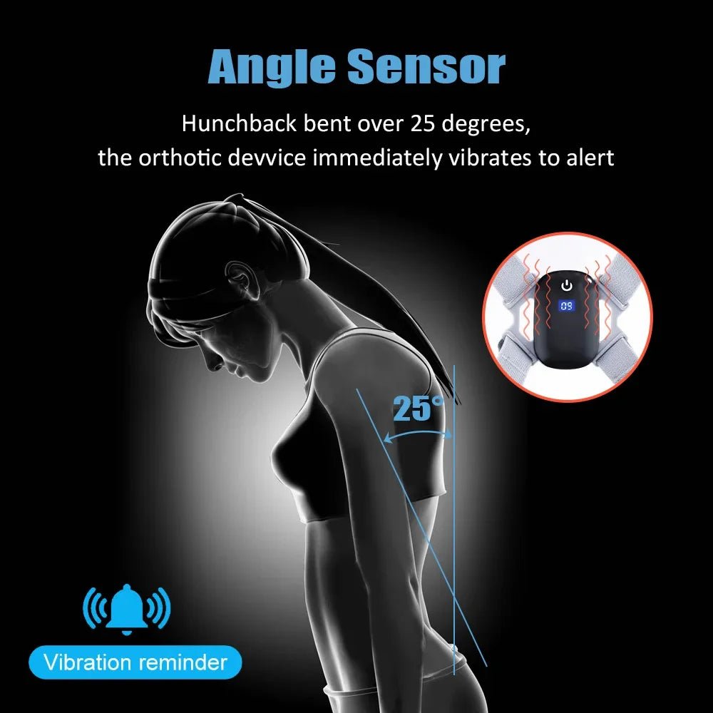 Smart Correction Belt Sensor Orthosis Invisible Reminder Adult & Child Sitting Posture Hunchback Back Smart Posture Corrector - RELUX.STORE