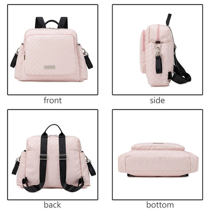 Soboba 2023 New Diaper Bags for Mother Waterproof Large Capacity Solid Polyester Diaper Backpacks Travel Bag for Newborn Baby - RELUX.STORE