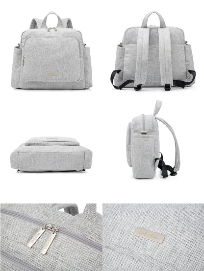 Soboba 2023 New Diaper Bags for Mother Waterproof Large Capacity Solid Polyester Diaper Backpacks Travel Bag for Newborn Baby - RELUX.STORE