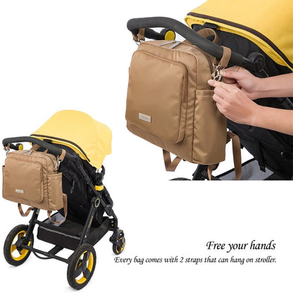 Soboba 2023 New Diaper Bags for Mother Waterproof Large Capacity Solid Polyester Diaper Backpacks Travel Bag for Newborn Baby - RELUX.STORE