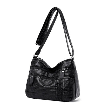 Soft Leather Shoulder Bags Multi - Layer Shopper Bag Classic Crossbody Luxury Designer Handbag and Purse - RELUX.STORE