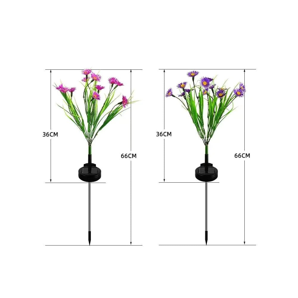 🌸 "Solar Garden Lights LED Flower Stakes – Waterproof Outdoor Decorative Lamps for Yard, Pathway & Patio | Auto On/Off, Energy - Saving Landscape Lighting" - RELUX.STORE