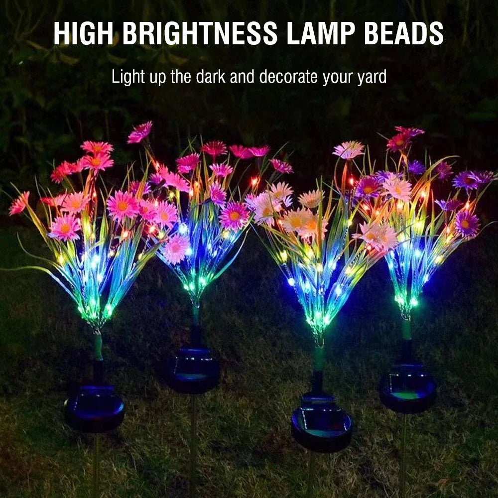 🌸 "Solar Garden Lights LED Flower Stakes – Waterproof Outdoor Decorative Lamps for Yard, Pathway & Patio | Auto On/Off, Energy - Saving Landscape Lighting" - RELUX.STORE