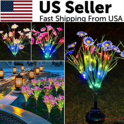 🌸 "Solar Garden Lights LED Flower Stakes – Waterproof Outdoor Decorative Lamps for Yard, Pathway & Patio | Auto On/Off, Energy - Saving Landscape Lighting" - RELUX.STORE