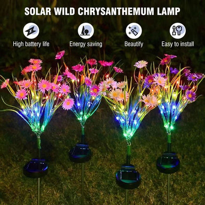 🌸 "Solar Garden Lights LED Flower Stakes – Waterproof Outdoor Decorative Lamps for Yard, Pathway & Patio | Auto On/Off, Energy - Saving Landscape Lighting" - RELUX.STORE