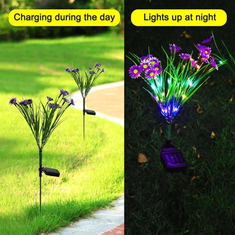 🌸 "Solar Garden Lights LED Flower Stakes – Waterproof Outdoor Decorative Lamps for Yard, Pathway & Patio | Auto On/Off, Energy - Saving Landscape Lighting" - RELUX.STORE