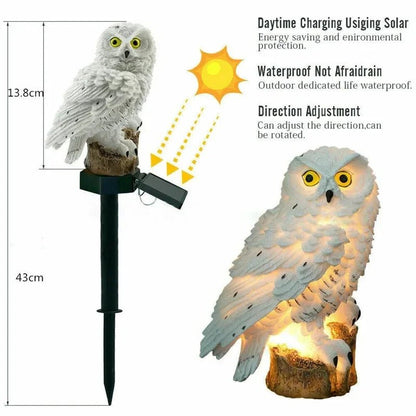 "Solar Lamp Owl – Solar - Powered LED Garden Light, Outdoor Waterproof Animal Decoration for Yard, Patio & Garden" - RELUX.STORE