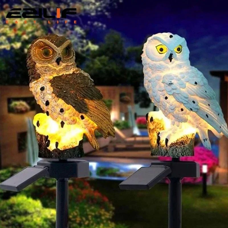 "Solar Lamp Owl – Solar - Powered LED Garden Light, Outdoor Waterproof Animal Decoration for Yard, Patio & Garden" - RELUX.STORE