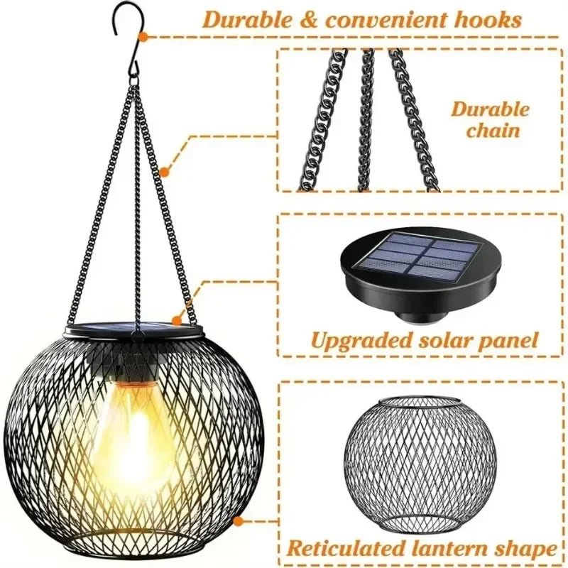 "Solar Lantern Outdoor – Waterproof Hanging Solar Lights for Yard, Garden & Patio, Decorative Outdoor LED Lanterns" - RELUX.STORE