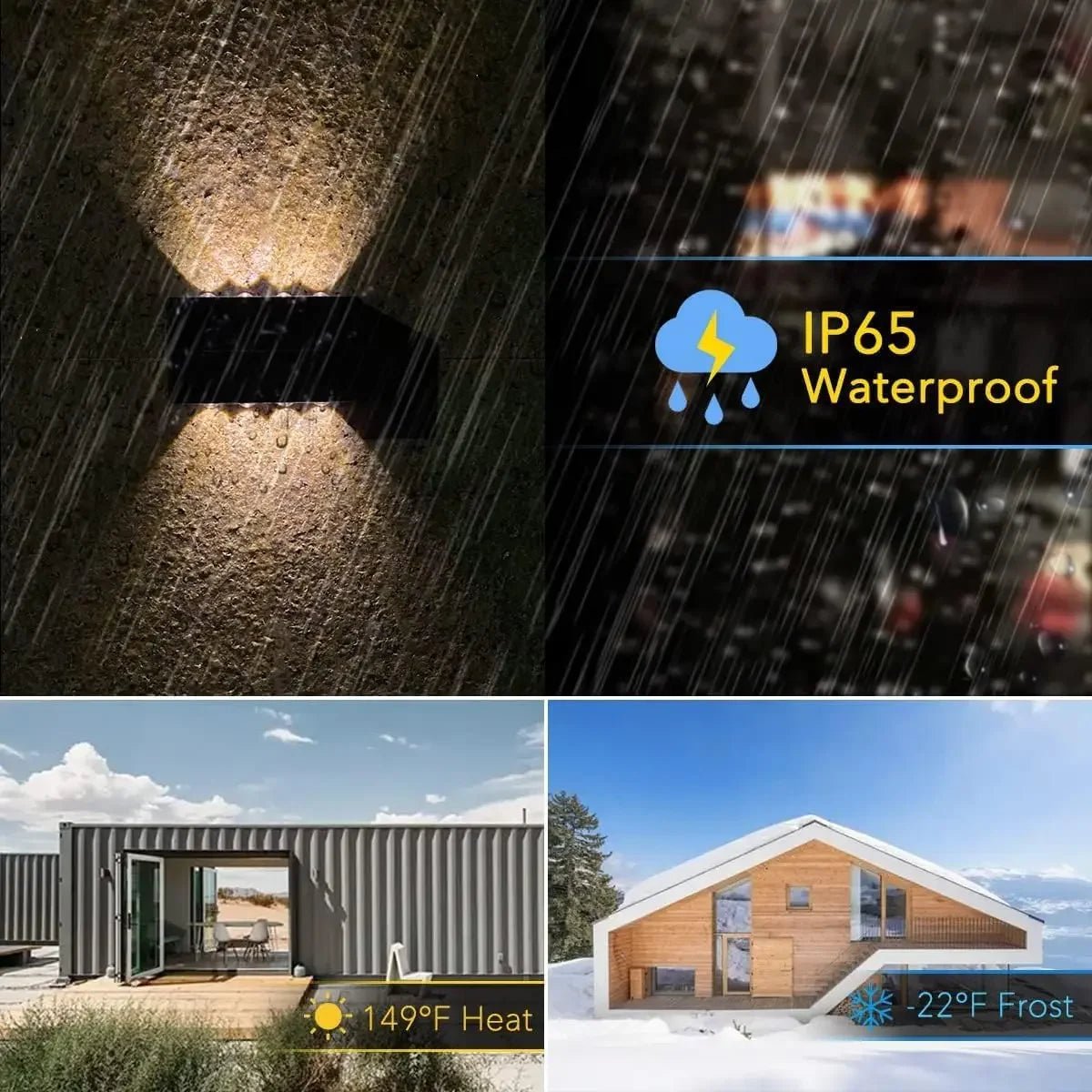 “Solar LED Wall Light – Waterproof Outdoor Dusk - to - Dawn Fence Lamp for Garden, Yard, Porch, Walkway & Camping” - RELUX.STORE