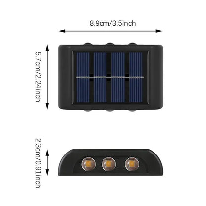 “Solar LED Wall Light – Waterproof Outdoor Dusk - to - Dawn Fence Lamp for Garden, Yard, Porch, Walkway & Camping” - RELUX.STORE