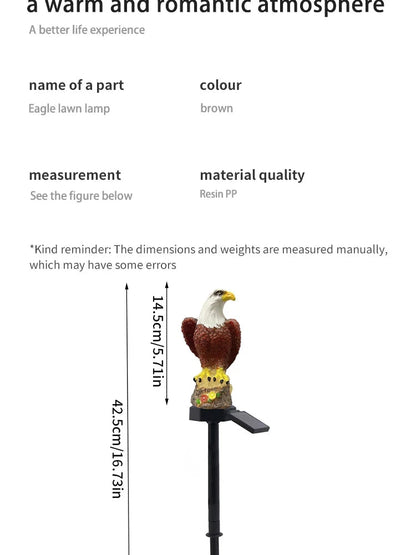 "Solar Resin Eagle Lawn Lamp – Outdoor LED Ground Light for Garden, Patio & Yard Decorative Lighting" - RELUX.STORE