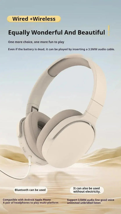Sony P2961 Bluetooth 5.3 Wireless Headphones – Foldable Gaming Headset with HiFi Bass & Built - in Mic - RELUX.STORE