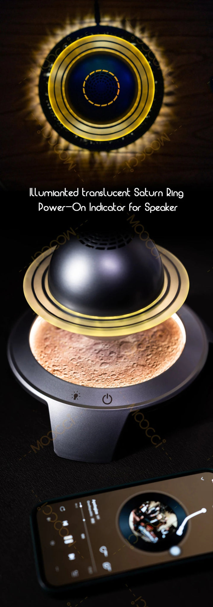 Soundbar Deep Bass Surround Sound Speaker Wireless Mini Music Player Magnetic Floating BT Speaker for Home Desktop Office - RELUX.STORE