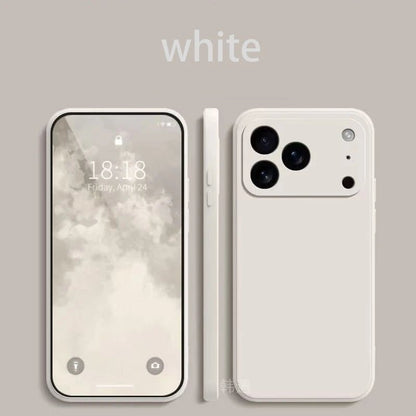 "Square Liquid Silicone Phone Case for iPhone 17 / 17 Pro Max / 17 Air – Soft Protective Cover" - RELUX.STORE